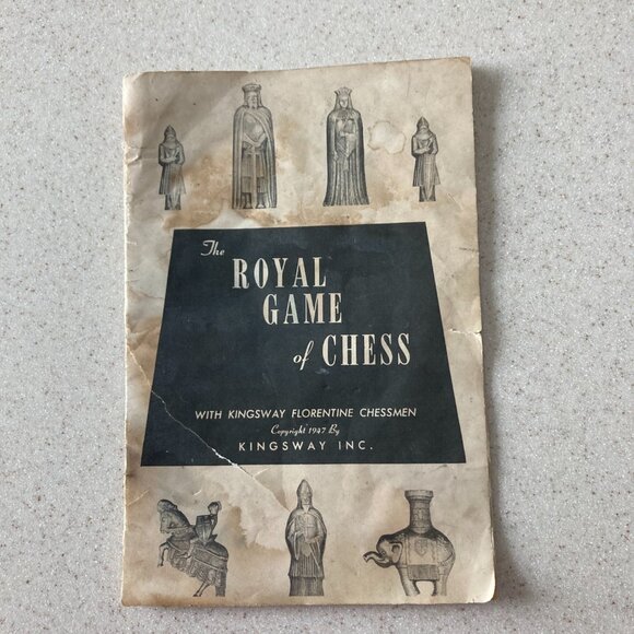 Vintage 1947 Royal Game of Chess Florentine Chessmen Instruction Booklet Only - Picture 3 of 12